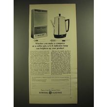 1965 General Electric Indicator Lamps Ad - Computer or Coffee Pot