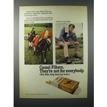 1971 Camel Cigarette Ad - Major Hocum Smoked