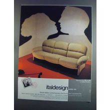 1982 Italdesign Starina Sofa Ad - Busnelli