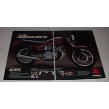 1982 Suzuki GS-750E Motorcycle Ad - Performance