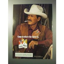 1986 Marlboro Cigarettes Ad - Cowboy