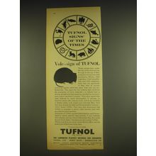 1963 Tufnol Limited Ad - Vole - sign of Tufnol
