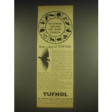 1963 Tufnol Limited Ad - Kite - sign of Tufnol
