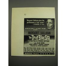 1952 The Deep Blue Sea Play Ad - Margaret Sullavan gives the performance