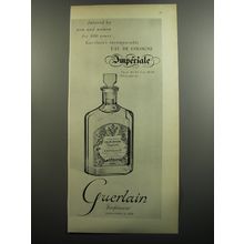 1952 Guerlain Eau de Cologne Imperiale Ad - Favored by men and women