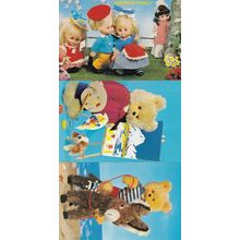 Georgie Porgy Teddy Bear Artist 3x 1970s Postcard s