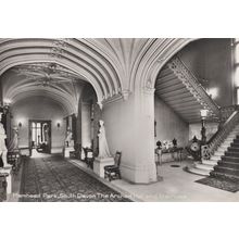 Mamhead Park Devon Staircase Real Photo Postcard