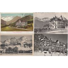 Hotel National Adelboden 4x Switzerland Old Postcard s