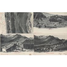 Adelboden Alphutten 4x Antique Berne Switzerland Postcard s