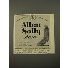 1954 Allen Solly Socks Advertisement - Allen Solly Hose