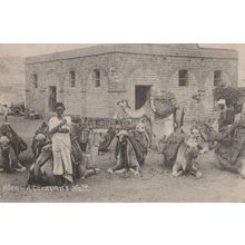 Aden A Caravan's Malt Antique Postcard