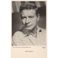 Dieter Borsche German Film Actor 1950s Real Photo Postcard