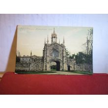 PALACE GATEWAY, BISHOPTHORPE, YORKSHIRE unused antique postcard by Valentine =