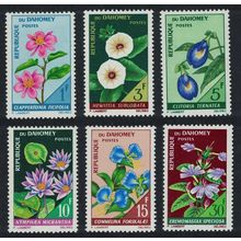 Dahomey Flowers 6v 1967 MNH SG#273-278 MI#298-303