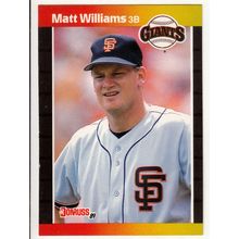 1989 Donruss Matt Williams baseball card #594 – *denotes