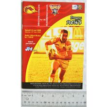 2008 programme Dragons Catalans v. Huddersfield Giants