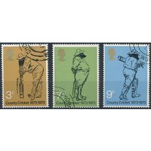 County Cricket Centenary - GB 1973 - FH - SG 928/30