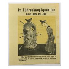 WW2 Russian/Soviet Air Drop Leaflet Illustrated by Kukryniksy. - Code 3189.