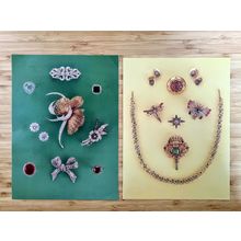 Victorian Jewellery 2 Photo Pages, Historical Wall Decor, Brooch Design,