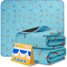 Washable Pee Pads for Dogs - 2-Pack Thick Heavy-Absorbency Reusable Pee Pads Pre