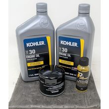 Kohler Genuine 12 050 01-S Oil Change Kit W/Oil Pad SAE30 Oil and Fuel Treatment