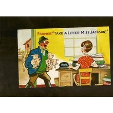 Trowel Publishing Comic Postcard 170 Take a Litter Miss Jackson