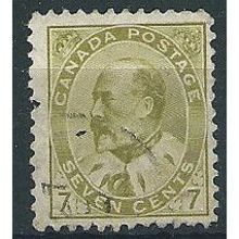 Canada 1903 SG180 7c Yellow-Olive Fine Used . ..