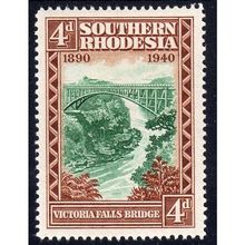 SOUTHERN RHODESIA 1940 Sg58 4d GREEN & BROWN M/MINT (G8)