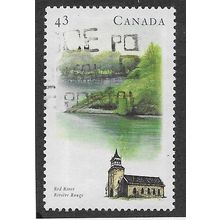 CAN 1993 43c 'RIVERS- RED RIVER' (3RD SERIES) FINE USED (EBID71-253)