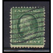 Used 374 1c Benjamin Franklin Barely Clears KA7304