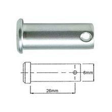Clevis Pins - Zinc Plated - Diameter: 8mm Length: 30mm - Pack of 10