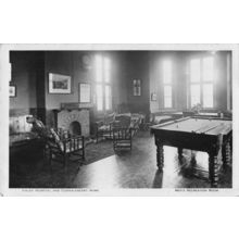 Billiard Table Room at Ilkley Hospital Yorkshire Old RPC Postcard