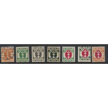 Danzig Stamps Scott #63//73, 7 Different, Mixed MH & Used