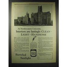 1929 Barreled Sunlight Ad - Northwestern University