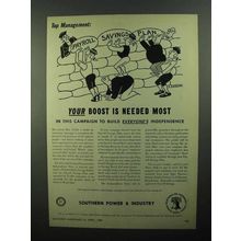 1950 U.S. Treasury Savings Bonds Ad - Art by O. Soglow - Your Boost