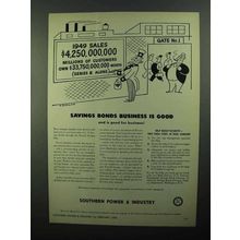 1950 U.S. Treasury Savings Bonds Ad - Art by O. Soglow