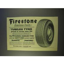 1955 Firestone Tires Ad - Experience Counts