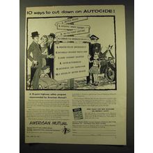 1956 American Mutual Ad - Cut Down on Autocide