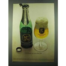 1969 Lowenbrau Beer Ad - Costs More Than Beer