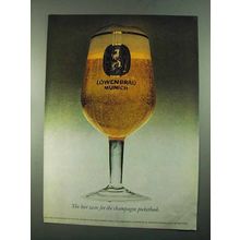 1969 Lowenbrau Beer Ad - For Champagne Pocketbook