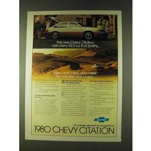 1980 Chevy Citation Ad - Can Carry 112.3 Cu. Ft.