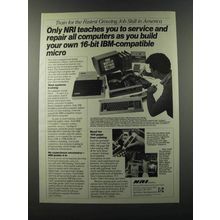 1986 NRI Schools Ad - Only NRI teaches you to service and repair all computers