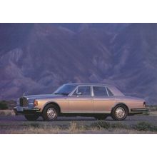 Rolls Royce Silver Spirit Car in Mountain Range Postcard