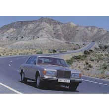 Rolls Royce 1980s Silver Spirit Car Personal Number Plate Postcard