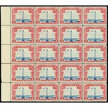 C11, Mint VF NH 5¢ Block of 20 Stamps Cat $200. ** Stuart Katz