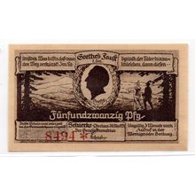 1921 Germany Schierke Notgeld 25 Pfennig Note (1269)