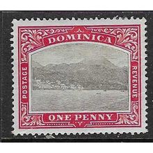 DOMINICA 1903-7 WMK CROWN CC SIDEWAYS 1d MINT SG28