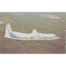 Mississippi Valley Airlines Fokker F27 Friendship Civil Aircraft Postcard (QA245