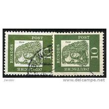 1961 Michel 350x+350y - fine used (o) - normal paper and phospor paper