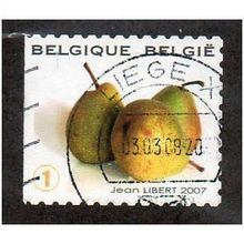 BEL 2007 (52c)(S/A) 'FRUIT-PEARS' FINE USED (EBID10365)